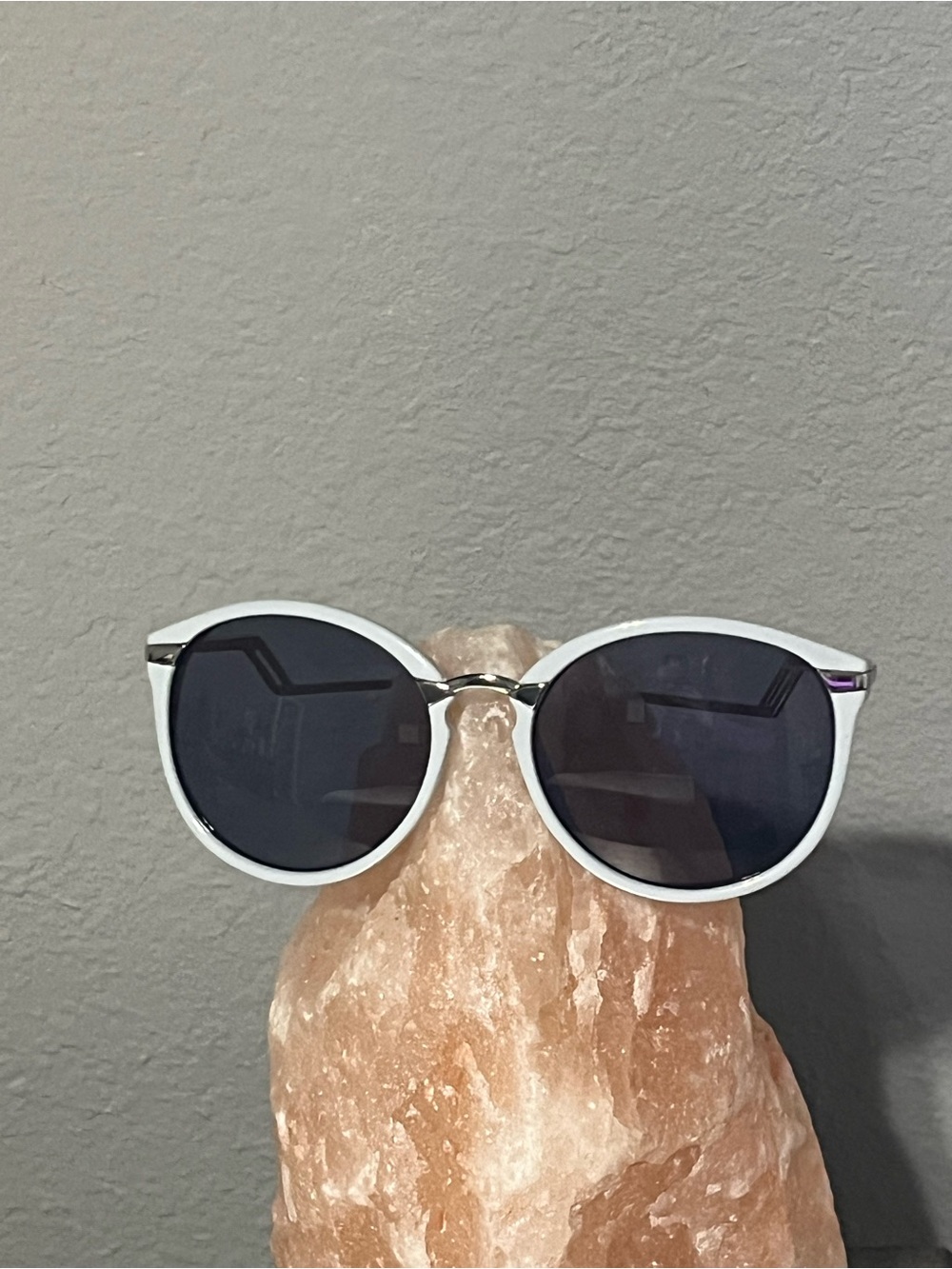 Women’s Perverse Round Sunglasses in Baby Blue with Dark Lenses
